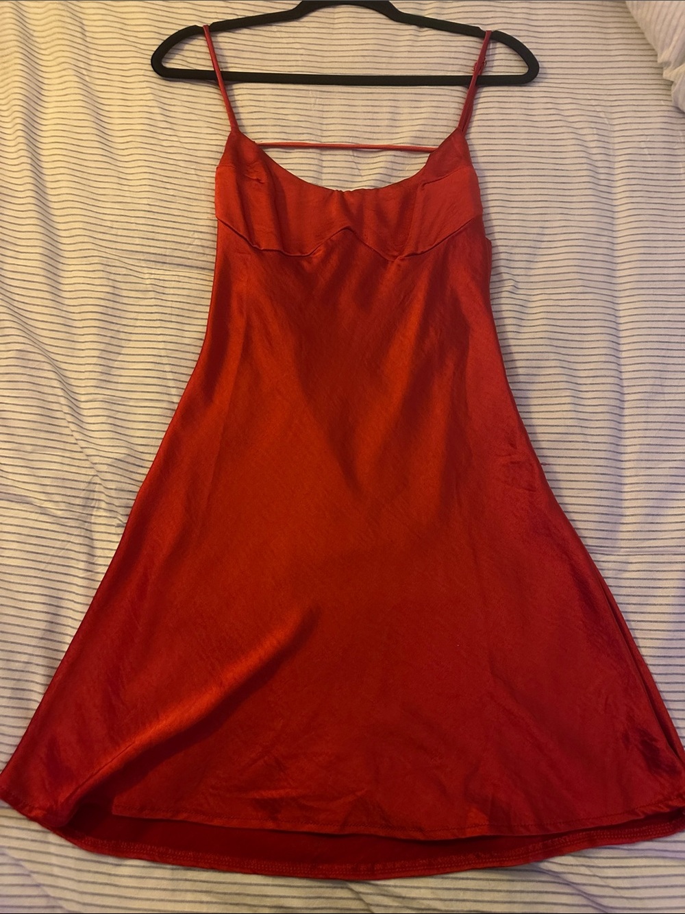 Red Satin Slip Dress - Women's Intimates & Sleepwear